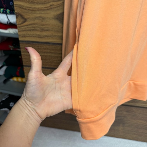 Under Armour XS Rival Terry Hoodie in Soft Orange NWT - Picture 7 of 8